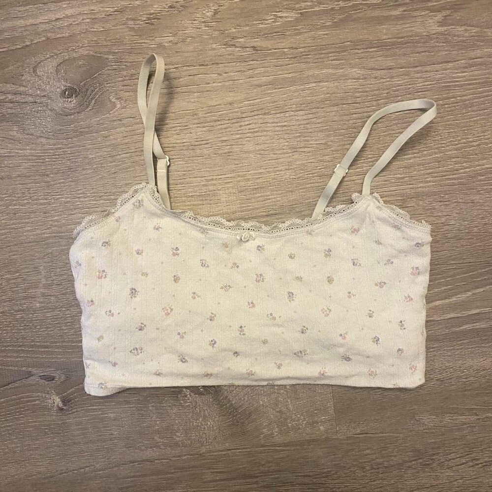 Cute Floral Lace Cami Top